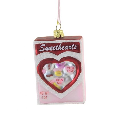 Holiday Ornament 3.5" Box Of Sweethearts Valentine's Day Candy Sweet  -  Tree Ornaments