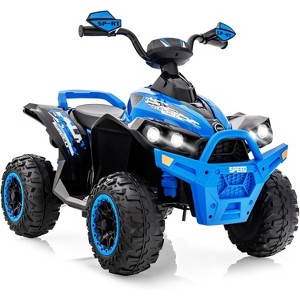 Costway Kids Ride on ATV 12V 4 Wheeler Quad Toy Vehicle with LED Lights - 1 of 4