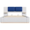 Christopher Knight Home Canary Modern Upholstered Platform Bed with Side Storage Shelves - 2 of 4