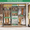 Besiost 96-In Closet Organizer with Wood Drawers, Closet System with Hanging Rods and Storage Shelves - 3 of 4
