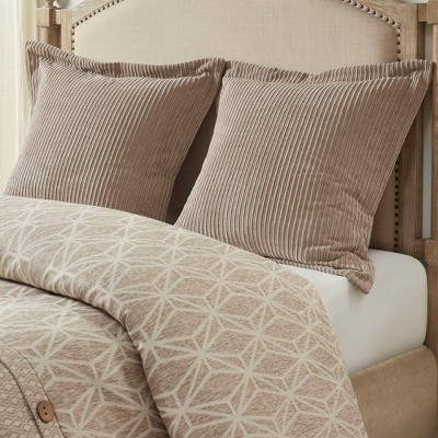 Ivory Queen Cotton Jacquard Comforter Set with Button Accents