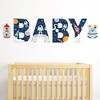 Big Dot of Happiness Blast Off to Outer Space - Peel and Stick Rocket Ship Baby Shower Standard Banner Wall Decals - Baby - 2 of 4