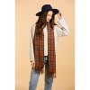 Design Imports Taylor Plaid Scarf - Brown - 4 of 4