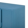 Okak 4-Door Buffet Cabinet with Arc Handles, Wood Storage Sideboard Adjustable Shelves for Dining & Living Room - 4 of 4