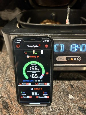 Thermopro Tp25w Bluetooth Meat Thermometer With 500ft Wireless Range  4-probe Android/ios Compatible Smart Grill Smoker Thermometer In Black :  Target