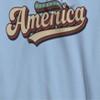 Rerun Island Men's America Retro Font Americana 4Th Of July Long Sleeve Graphic Cotton Sweatshirt Hoodie - 2 of 4