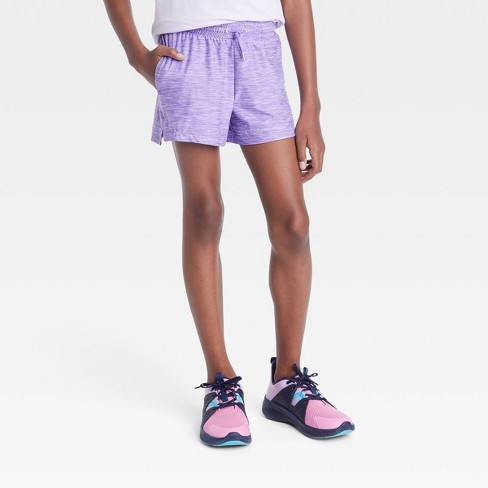 Girls' Soft Gym Shorts - All In Motion™ Violet L : Target