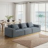 Dolonm 118"Modular Combination Sofa,Convertible Boneless Compression Sofa Bed,3 seats,for Living Room Bedroom, No Assembly Require - 4 of 4
