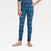 Kids' Hanukkah Ribbed Long Sleeve Shirt and Pants Holiday Matching Family Pajama Set - Wondershop™ Blue - 4 of 4