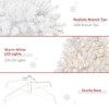 NAYSAYE 6ft Artificial Pencil Christmas Tree Slim Douglas Fir with 390 Realistic Branch Tips for Holiday Decor, White, 40.3"*40.3"*70.8" - 4 of 4