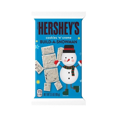 Hershey's Holiday Cookies N Creme Build-A-Snowman XL Bar - 3.5oz