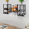 YIYIBYUS Wall Mounted Wine Storage Display Rack, Industrial Wine Rack - 4 of 4