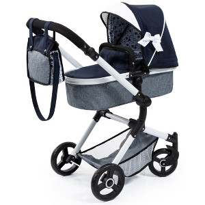 Bayer Design Dolls: Neo Vario Doll Pram W/ Shoulder Bag, Blue/Grey/White - 1 of 4