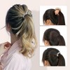 Unique Bargains Women's Metal Rhinestone High Ponytail Hair Clips Silver Tone 3 Pcs - 4 of 4