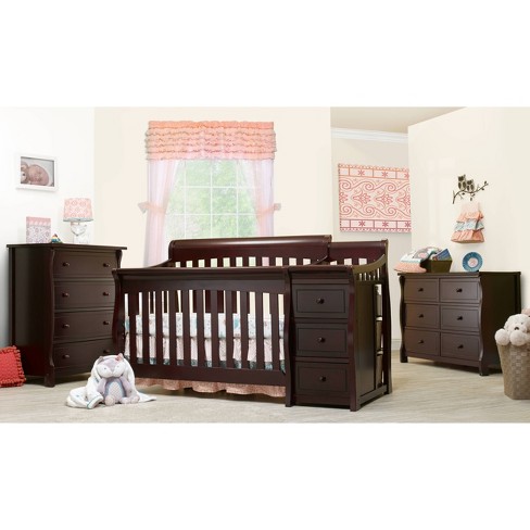 Baby cribs with 2024 changing table target