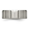 Black Bow Jewelry Men's 8mm Titanium Grooved & Beveled Edge Standard Fit Band - image 3 of 4