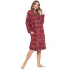 Ashford & Brooks Women's Flannel Plaid Long Sleeve Nightgown - 2 of 4