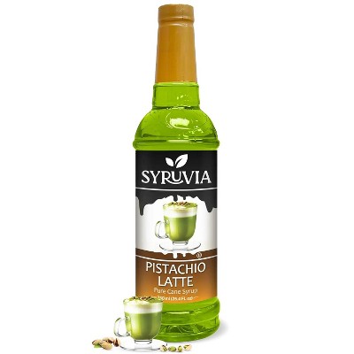 Syruvia Pistachio Latte Syrup - 25.4 fl oz. Premium Flavoring Syrup For Coffee