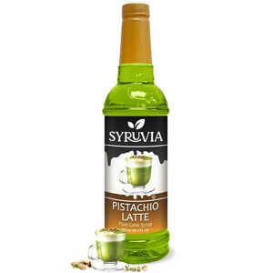 Syruvia Pistachio Latte Syrup - 25.4 fl oz. Premium Flavoring Syrup For Coffee - 1 of 4
