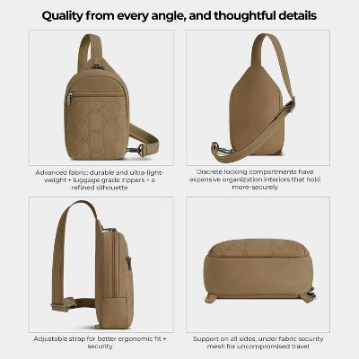 Travelon Anti-Theft Runways Small Sling - Brown — фото 5