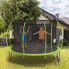 FDW 8/10/12/14FT Trampoline with Enclosure Net Outdoor Jump Rectangle Trampoline - ASTM Approved-Combo Bounce Exercise Trampoline - 2 of 4