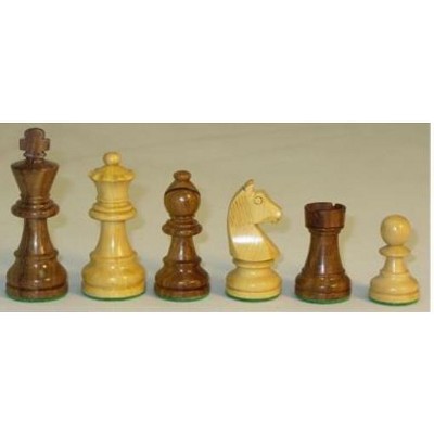 2.5" German Shessham & Boxwood Chessmen Board Game