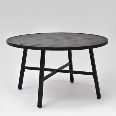 threshold fairmont steel dining table