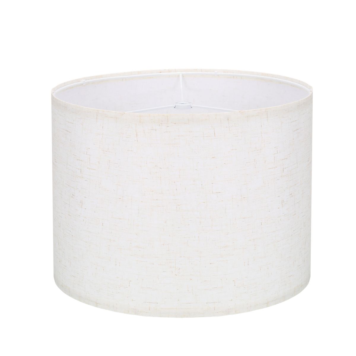 Unique Bargains Natural Polystyrene Drum Hard-back Lampshade 13" Top x 13" Bottom x 10" High 1 Pc - thumbnail 8