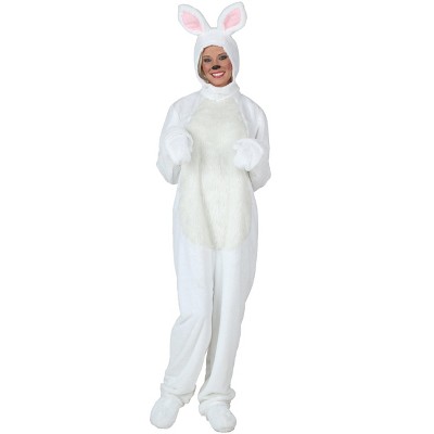 Halloween Express Mens Easter Bunny Jumpsuit With Headgear Costume - One  Size Fits Most - White : Target