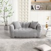 Chic Crate-Square Bean Bag Recliner Sofa – High-Resilience Foam Core for 2 Adults, Multi-Use Lounge Chair - 2 of 4