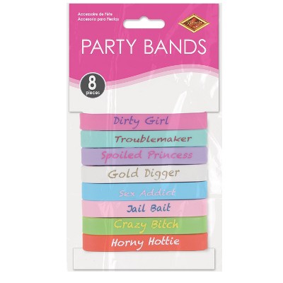 Beistle Party Bands, (8/Pkg) Multicolored