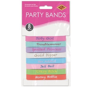 Beistle Party Bands, (8/Pkg) Multicolored - 1 of 1