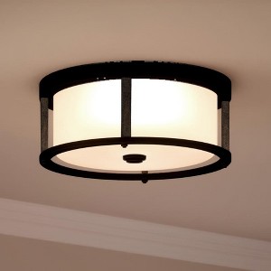 Urban Ambiance Luxury Contemporary Ceiling Light,  5.25"H x 13"W,  Olde Bronze Finish, UHP3211 - 1 of 4