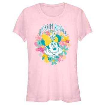 Juniors Womens Minnie Mouse Blossom Buddies T-Shirt