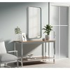 Elegant Lighting Contour Metal Rectangle Mirror 18x36 in Silver - 3 of 4