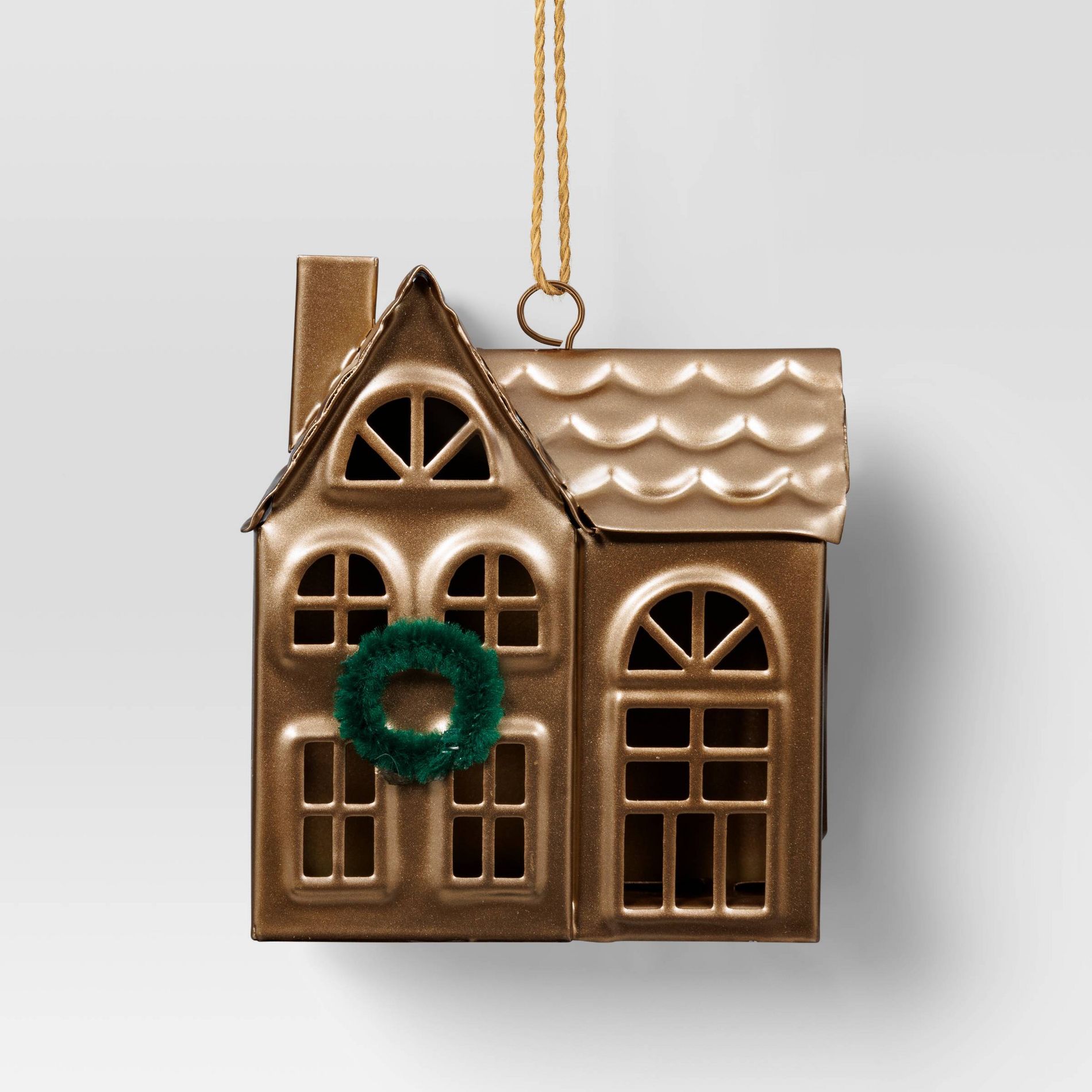 Christmas House Ornament Bronze Finish Single Chimney - Wondershop™