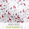 Christmas Sheets Set, Soft Brushed Microfiber Bed Sheet Set, 16 Inches Deep Pocket Fitted Sheet Winter Holiday Sheets Set - 4 of 4