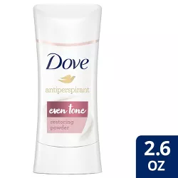Dove Beauty Even Tone Restoring Powder 48-Hour Antiperspirant & Deodorant Stick - 2.6oz