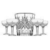 Godinger Silver 5pc Dublin Crystal Champagne Ice Bucket & Coup Set: Hand Wash, Dishwasher-Safe, Service for 4 - 2 of 3