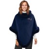 NFL New England Patriots Fur Trim Poncho - 2 of 4