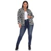 Plus Size Camo Denim Jacket - White Mark - 4 of 4