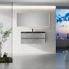 Bencmate Bathroom Storage Cabinets, Floating Bathroom Vanity, Wall-Mounted Bathroom Storage Vanity Cabinet, Gray, 47.24"*19.69"*22.44" - 2 of 4