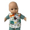 Delightful Dinosaur Print Shirt and Pants Outfit for 14-15 Inch Baby Dolls - 2 of 4