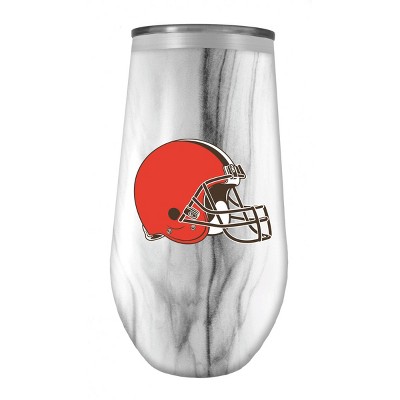 NFL Cleveland Browns Tall Stemless Marble Tumbler - 16oz