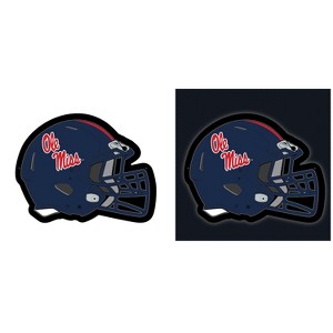 Evergreen Ultra-Thin Edgelight LED Wall Decor, Helmet, University of Mississippi- 19.5 x 15 Inches Made In USA - 1 of 4