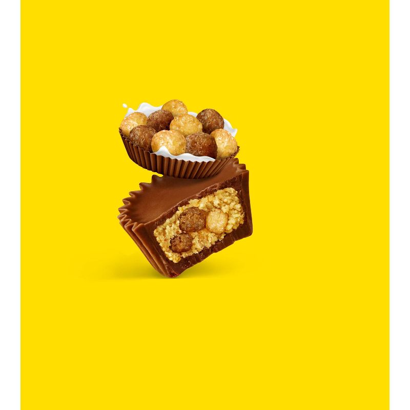 Reeses Stuffed With Reeses Puffs Cereal Milk Chocolate Peanut Butter Miniature Cups Candy - 9.6oz : Target Reeses Stuffed with... 