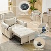 DOMETOUR Futon Chair Bed Convertible Chair 3-in-1 Pull Out Sleeper Chair Beds with USB Ports - 3 of 4