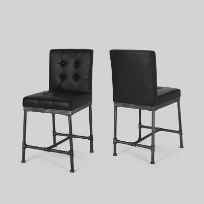 Set of 2 Commonwealth Industrial Modern Counter Height Barstool - Christopher Knight Home