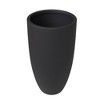 LeisureMod Crete Fiberstone Tapered Round Planter Pot with Drainage Holes for Indoor/Outdoor Use - 3 of 4
