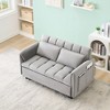 GlasFlength Sofas Contemporary Sofa with Cushioned Support and Clean Lines for Modern Living Spaces, Gray,53”*35.5”*30" - 4 of 4